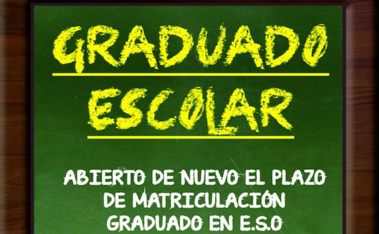Abierto el plazo para graduarse en la ESO