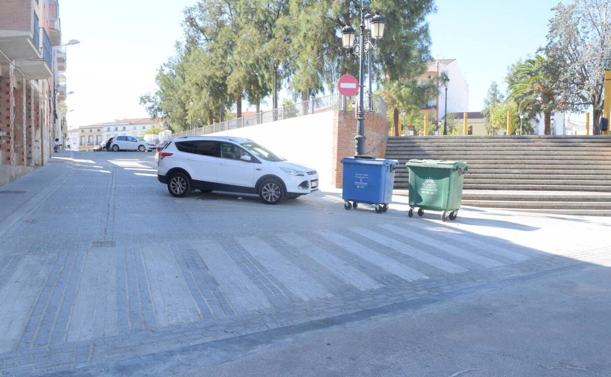 Aspecto actual de la calle Espronceda de Campanario. 