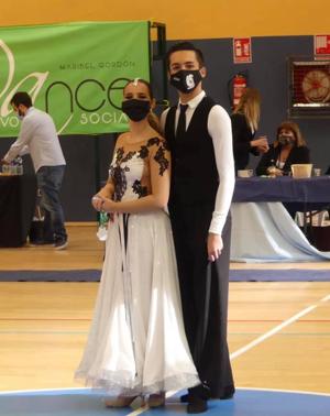 Jesús y Alba en la competición. 