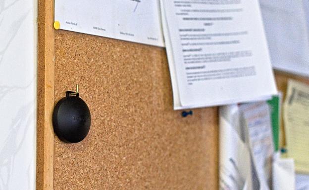 Detector de gas Radón colocado en los Pisos Tutelados. 