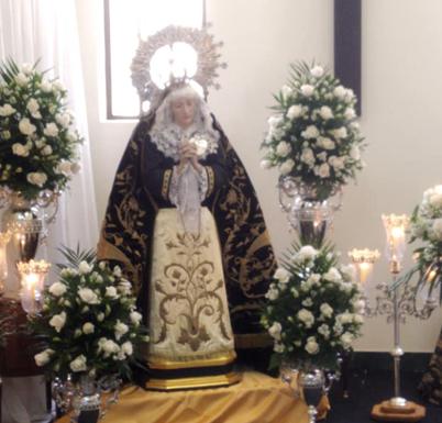 Imagen de la Virgen de los Dolores. 