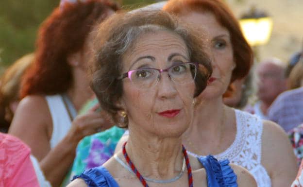 Ana María Calderón, mayordoma de la Hermandad de la Virgen de Piedraescrita.