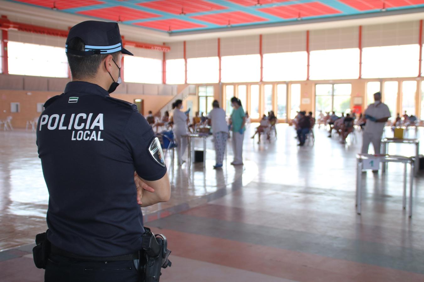 Más de 500 jóvenes fueron vacunados en el Auditorio Municipal de Campanario el 17 de agosto. 