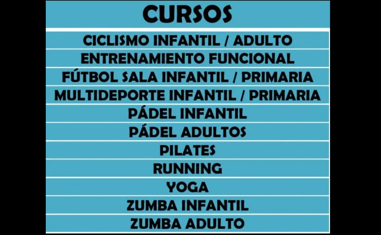Ya está abierta la inscripción para una decena de actividades deportivas