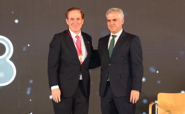 Imagen principal - Entrega de Medallas de Oro de la Provincia a Antonio Huertas, Guadalupe Sabio e Inma Chacón. 