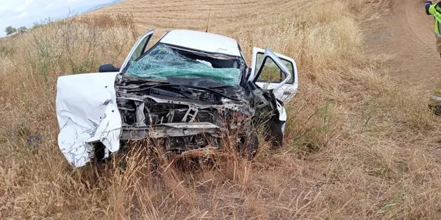 Estado en el que ha quedado el turismo accidentado. 