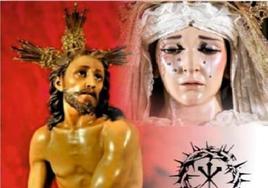 Las dos Imágenes Titulares de la Hermandad Jesús Cautivo y María Santísima de la Amargura
