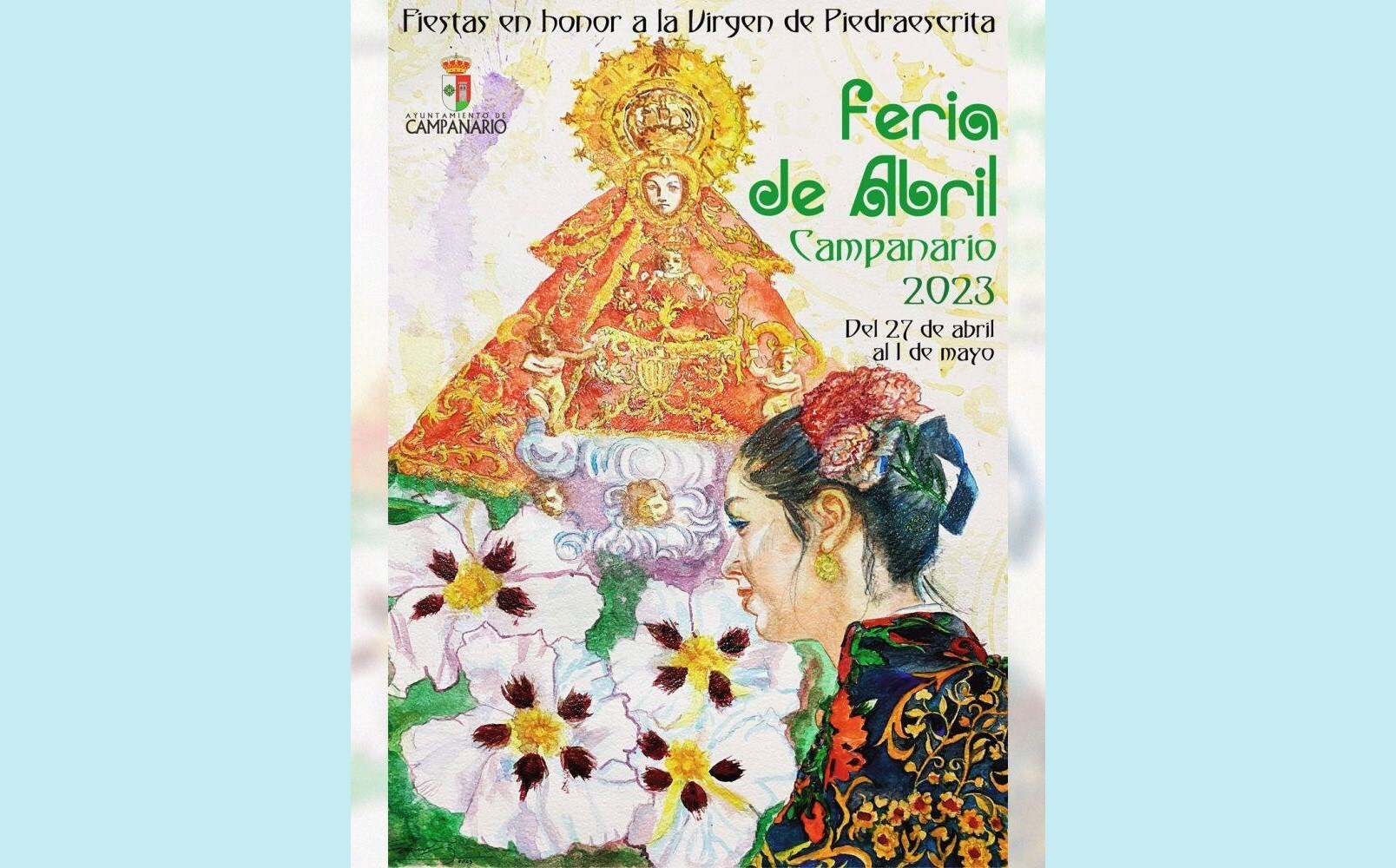 Cartel oficial de la Feria de Abril 2023 de Campanario