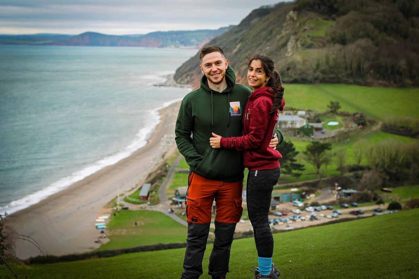 La campanariense María Isabel Carmona con su marido Conor Jones.