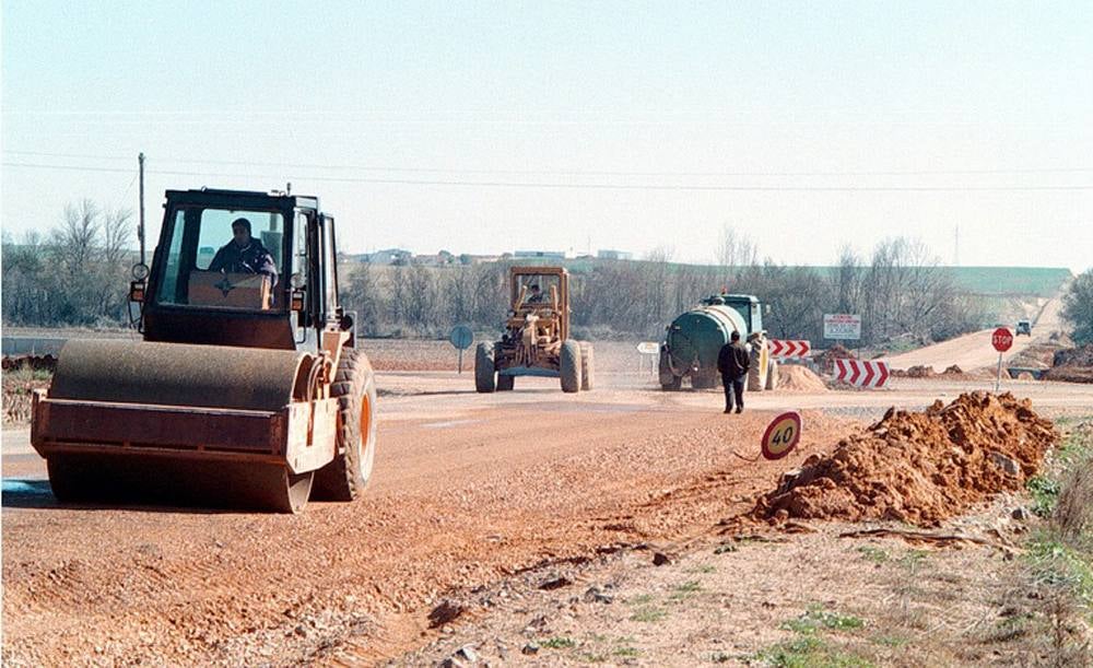 Obras en la carretera. 