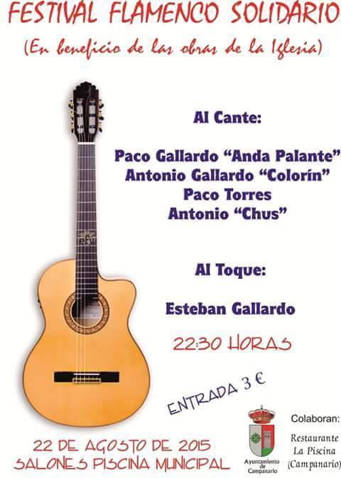 Festival flamenco a beneficio de las obras de la iglesia, este sábado 22