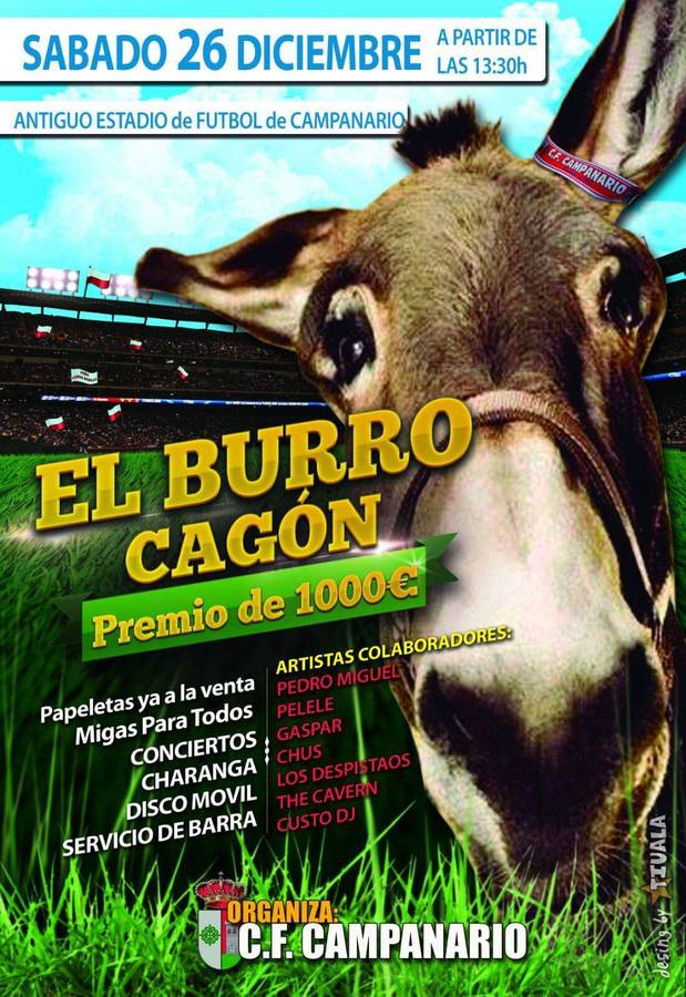 El viejo campo de fútbol acoge hoy la actividad de 'El burro cagón'