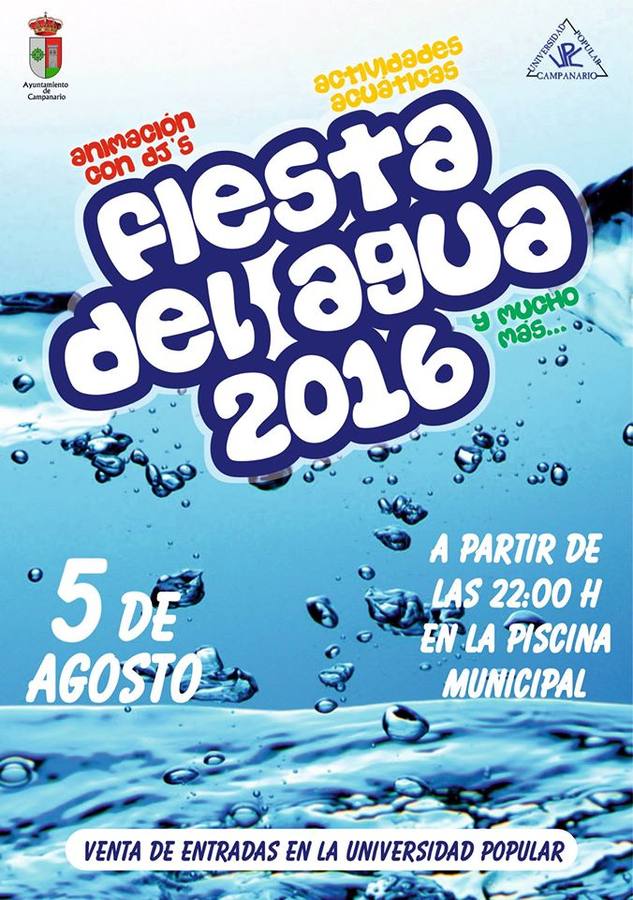 La Fiesta del Agua llega esta noche a la piscina de Campanario
