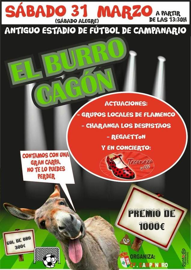 El CF Campanario vuelve a organizar este sábado 'El burro cagón'