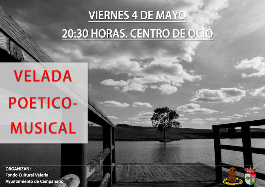 Velada poético-musical, este viernes en el centro de ocio