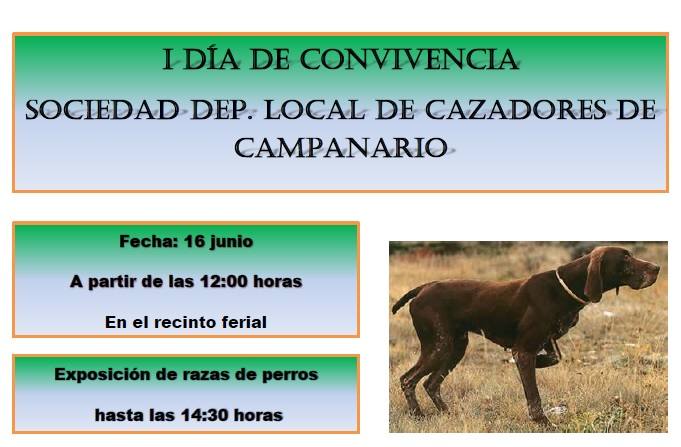 Convivencia de la sociedad de cazadores de Campanario, mañana sábado