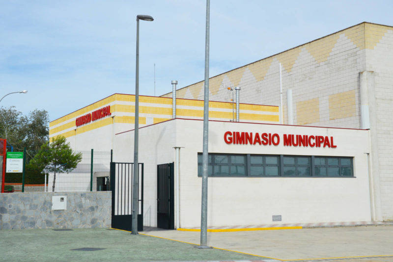 Imagen del gimnasio municipal, que cambia de horario. 