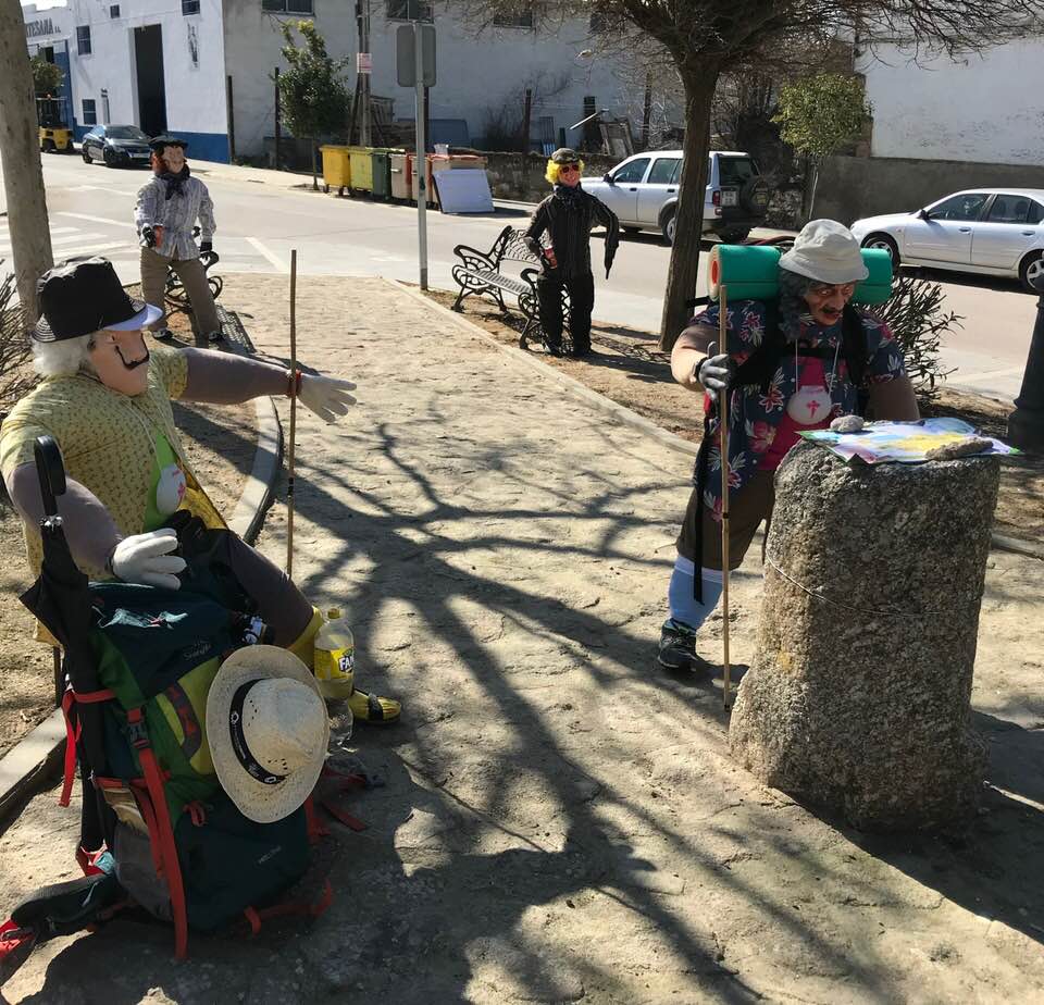 Los dos bujacos peregrinos, ganadores del concurso del pasado año. 