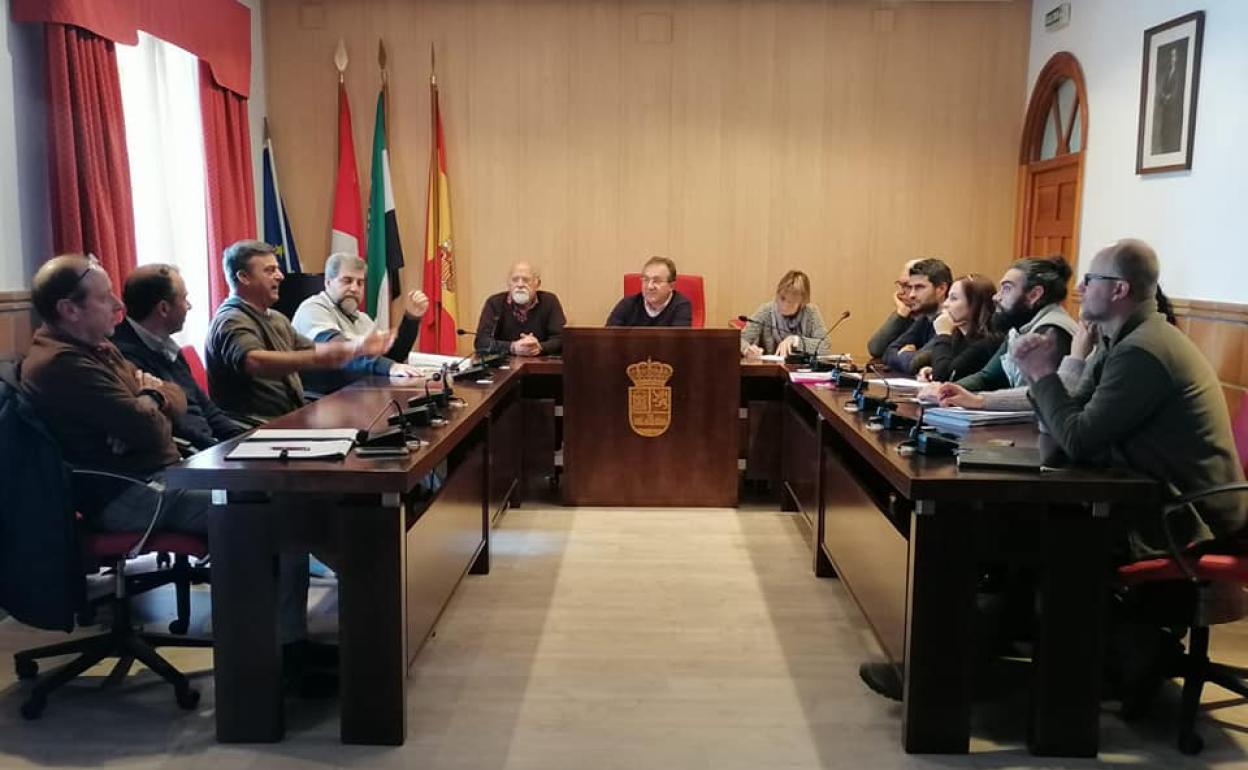 Segunda reunión de la Comisión para el control de aves celebrada en el Ayuntamiento. 