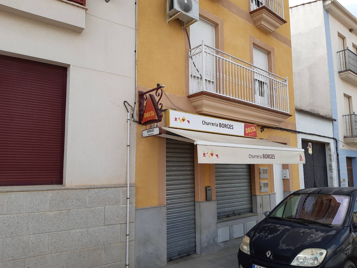 La Churrería Borges, una de los primeros establecimientos en cerrar hoy. 
