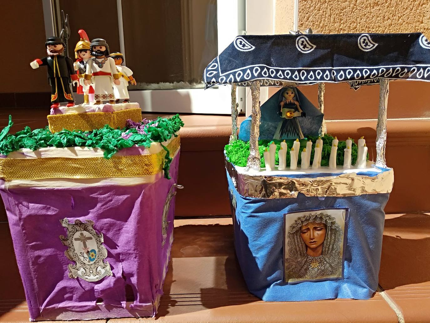 Imagen principal - Algunos de los pasos creados por César Carretero. 