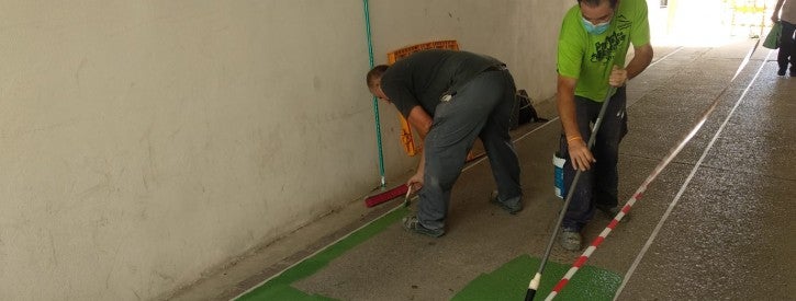 El Ayuntamiento crea el 'camino escolar seguro' para que los niños acudan al colegio caminando o en bici