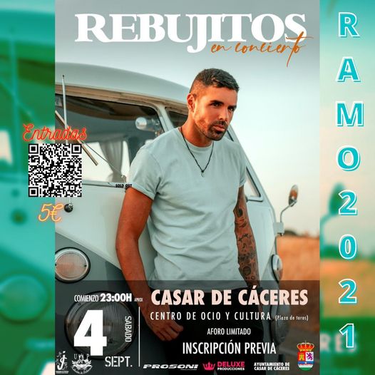 El cantante Yerai Blanco acturaá la noche del sábado, 4 de septiembre. 