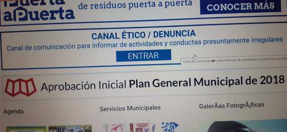 Se crea un 'Canal ético' para que los vecinos informen o denuncien sobre conductas o comportamientos irregulares en el ámbito municipal