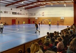 Padres y madres de los centros educativos disputan un partido de fútbol para reivindicar la igualdad en el deporte entre hombres y mujeres