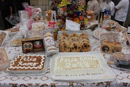 Algunos productos que lucieron en la Mesa del Ramo del pasado año.