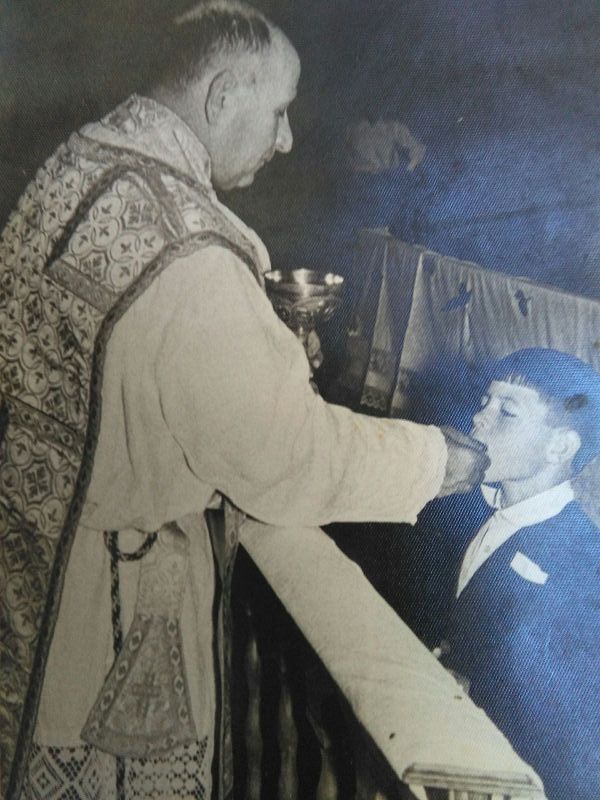 Don Ambrosio con Jerónimo Espada. CEDIDA