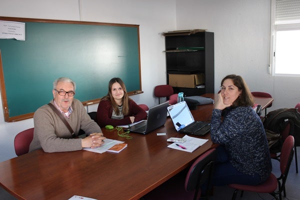 Goyo Tovar, Irene Campón y María Jesús Rincón. 