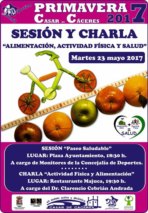 Organizan una charla y circuito sobre alimentación saludable y actividad física