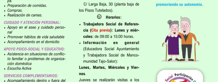 Trabajadoras de los Servicios Sociales de Base visitan los hogares