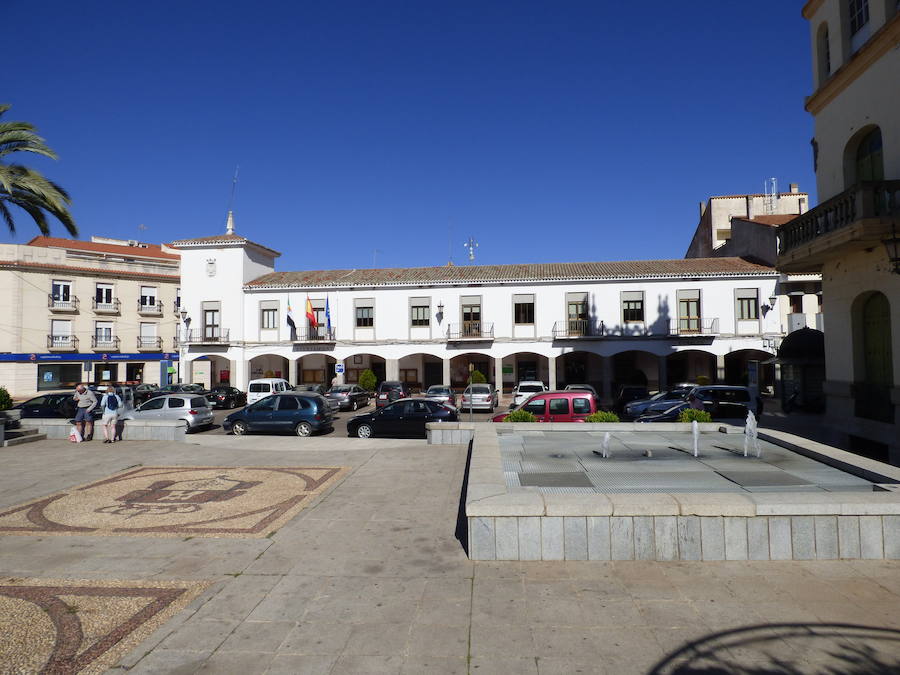 La plaza de España de Castuera 