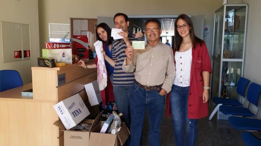 La cesta de Adiser con el premiado 