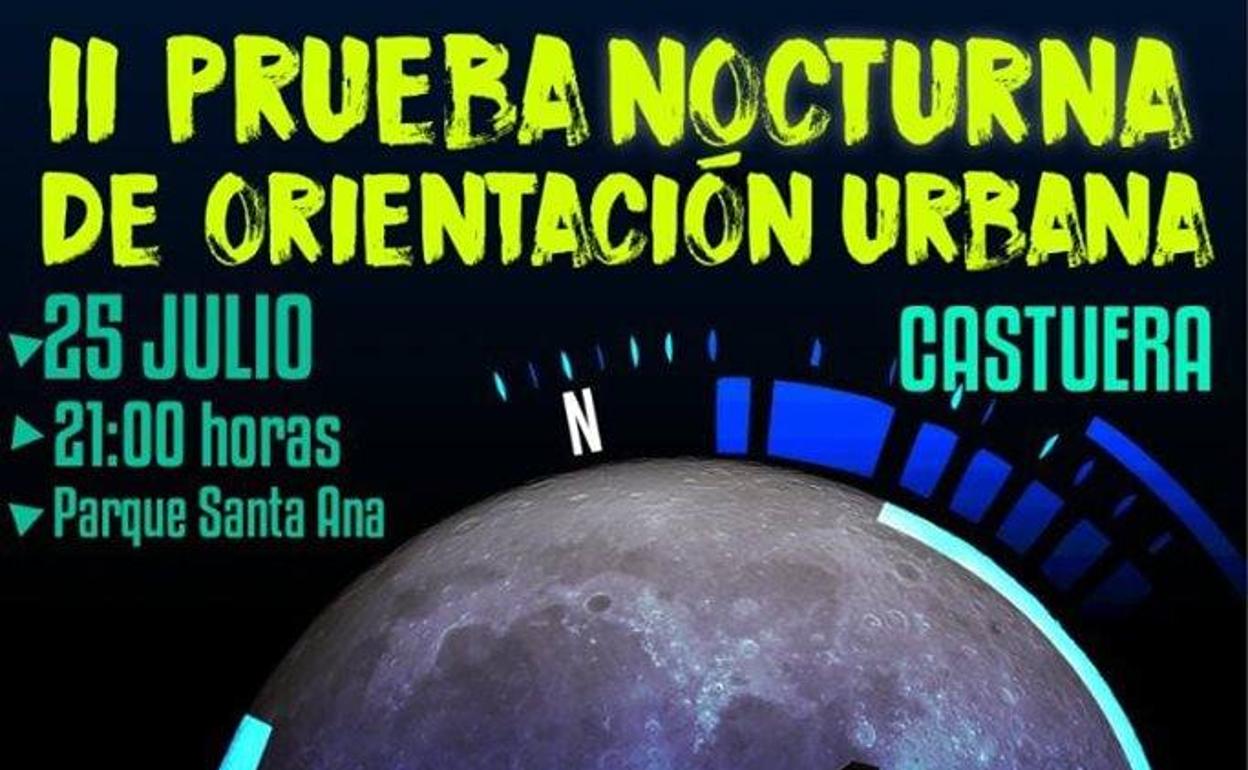 Cartel de la II Prueba Nocturna de Orientación Urbana 