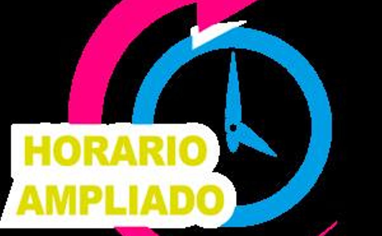 Cartel ampliación de horario 