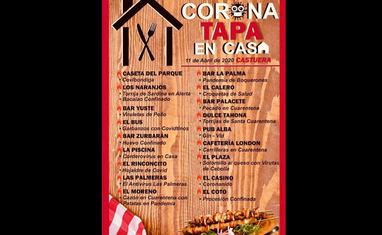 Castuera se prepara para celebrar el Día la Tapa 'Coronatapa' de manera virtual