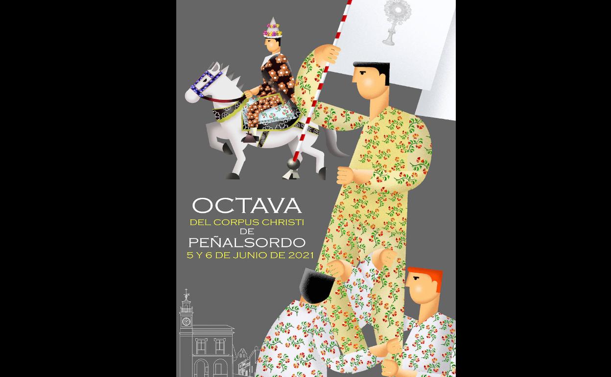 Cartel ganador titulado' Municipio en fiestas' 