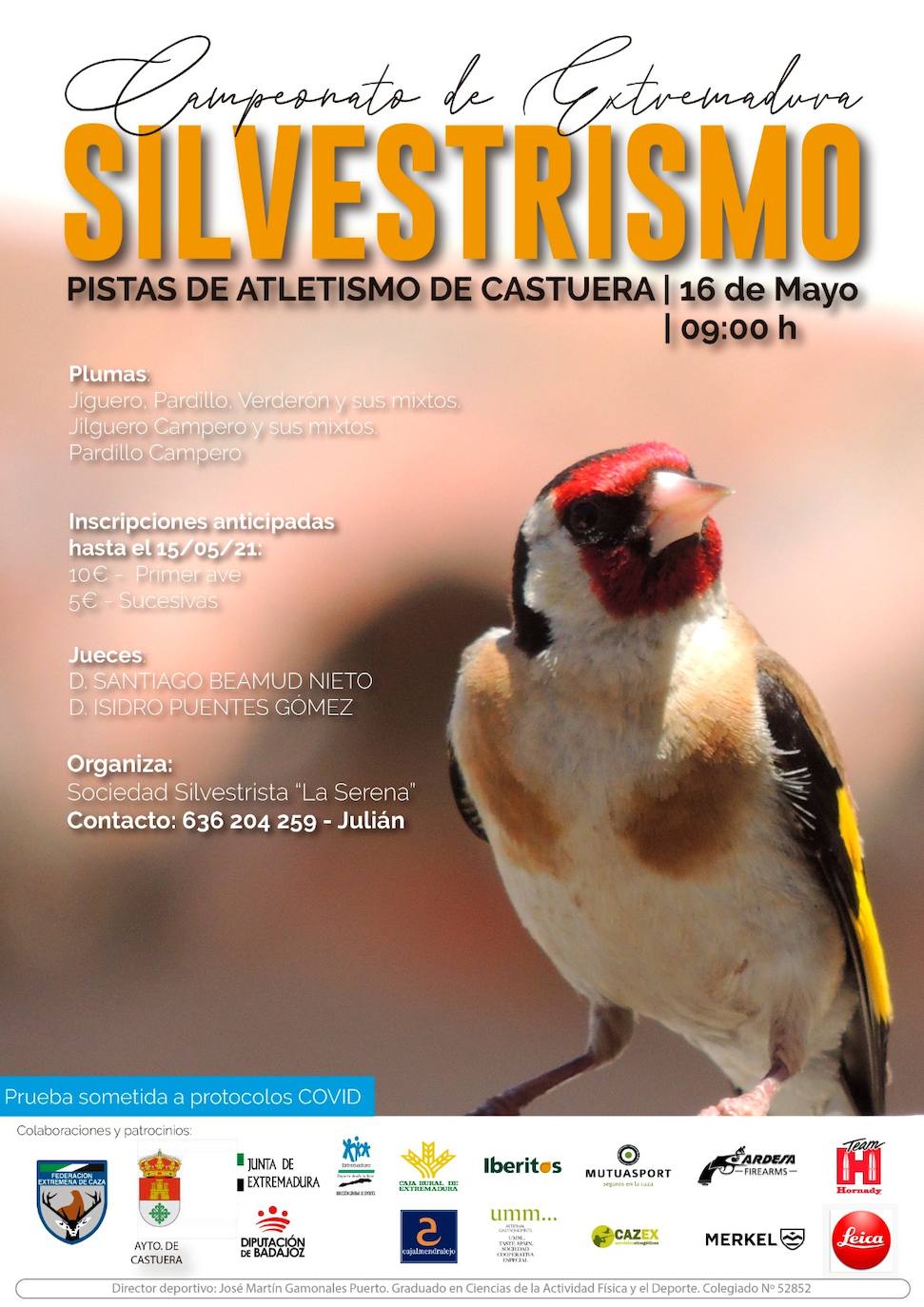 Castuera acogerá el 16 de mayo el Campeonato de Extremadura de Silvestrismo