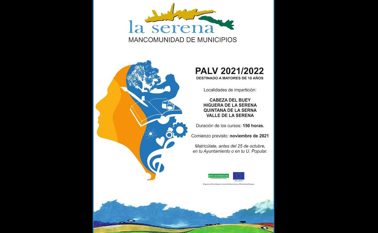La Mancomunidad de La Serena oferta cursos gratuitos del programa de 'Aprendizaje a lo largo de la Vida'