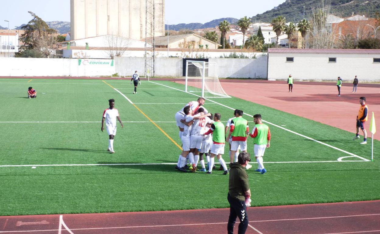 Imagen del CD Castuera durante un partido 