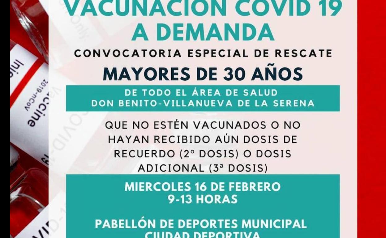 Vacunación a demanda mayores de 30 años 