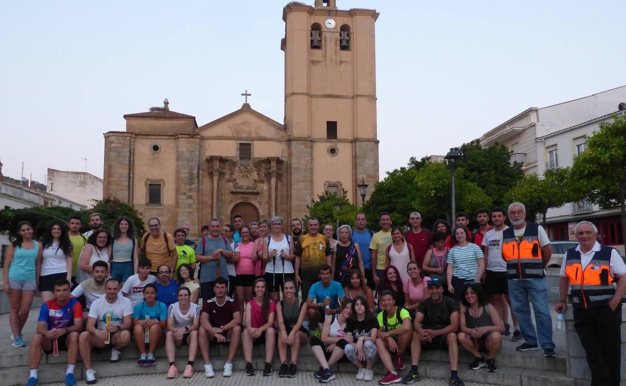 Participantes momentos antes de la salida