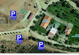 Plano explicativo del recinto de San Isidro en Monterrubio de La Serena.