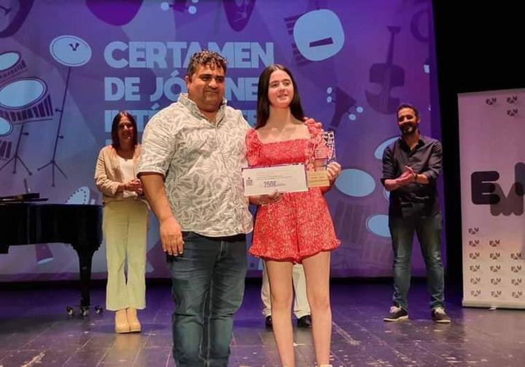 Isabel Ortiz Sánchez, alumna de la Escuela de Música de Castuera, segundo premio del Certamen de Jóvenes Intérpretes de Escuelas de Música 2023
