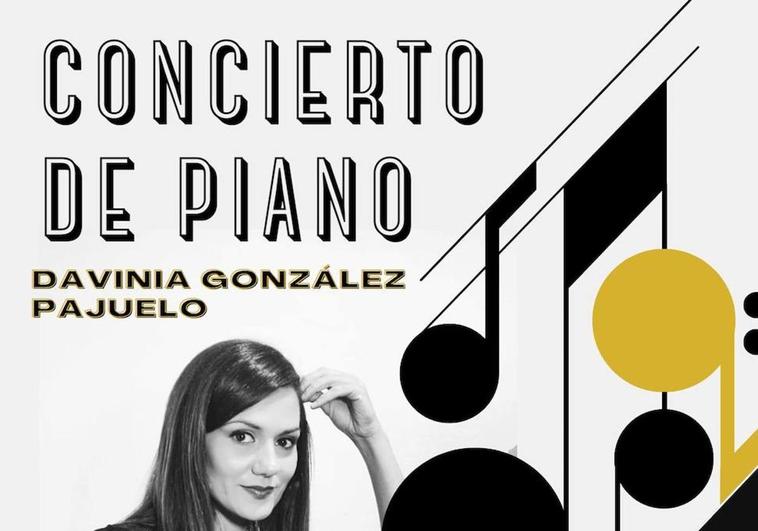 La pianista Davinia González ofrece mañana, martes 13 de junio, un concierto en Castuera