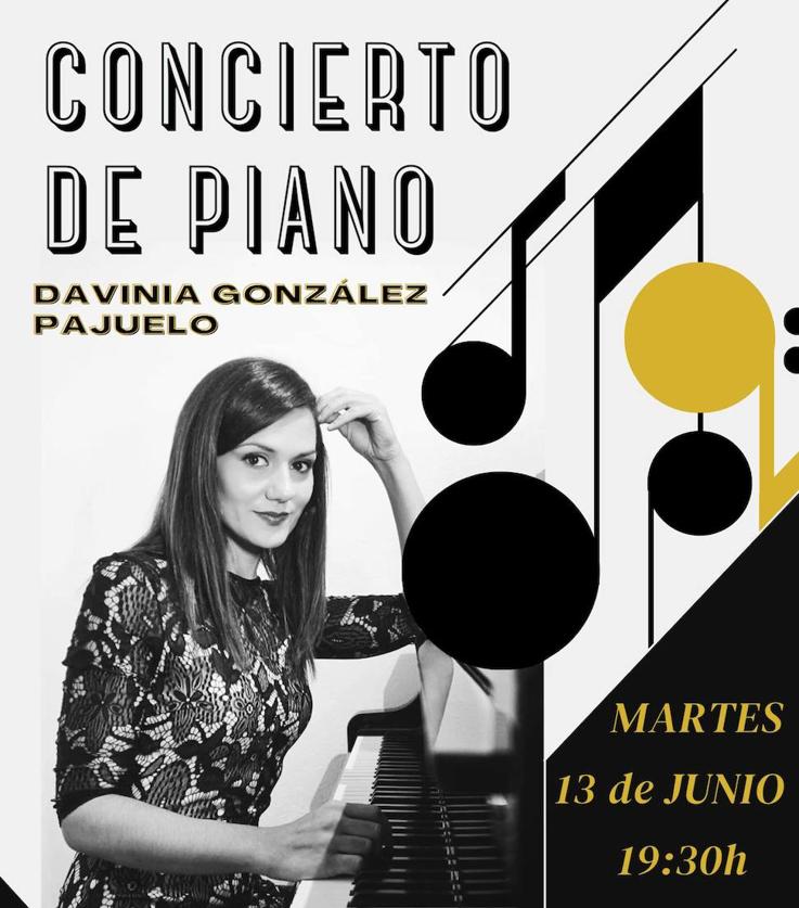 La pianista Davinia González ofrece mañana, martes 13 de junio, un concierto en Castuera
