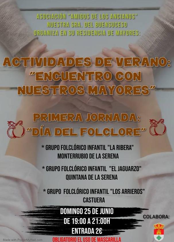 La Residencia de Mayores «Ntra. Sra. del Buensuceso» celebra el domingo el Día del Folklore